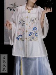 帝尧 牵牛花方领补服.jpg